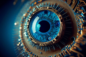 Fototapeta premium Robotic Vision - Generative Ai