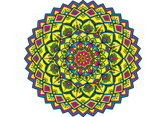 
Mandala. Ethnic decorative element. Hand drawn backdrop. Islam, Arabic, Indian, ottoman motifs. Boho style. for coloring for adults