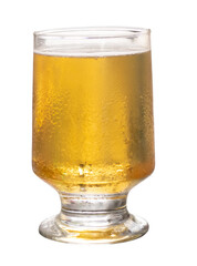 Cold beer glass with transparent background png