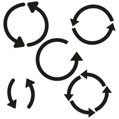 Circular arrows, great design for any purposes. Vector illustration.