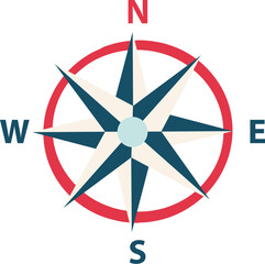 Nautical compass illustration
