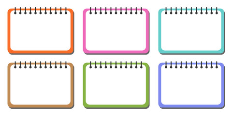 Fototapeta na wymiar Calendar type notepad, frame, note, 달력형식의 메모장,프레임,노트 