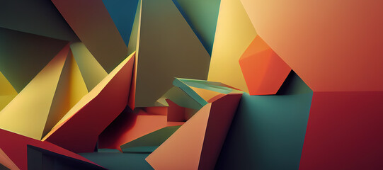 abstract background of colorful shapes