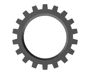 Gear wheel cog steel icon engine technology industry machine equipment circle design work...