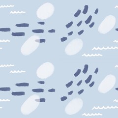 Cute abstract seamless pattern for fabric and wrap paper