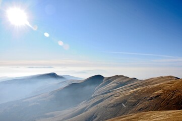 Sunset over the mountains
