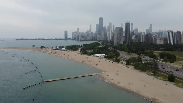 Chicago, Illinois, Aerial Footage