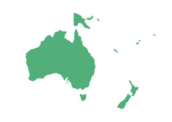 オセアニア（毛筆風）グリーン