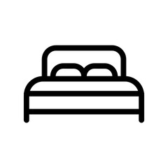 bed icon. sign design vector trendy style on white background..eps
