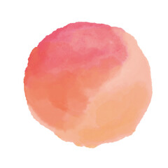 水彩の円　テクスチャー　赤色
