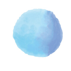 水彩の円　テクスチャー　水色、青色
