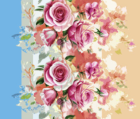 Digital And Textile Design Pattern