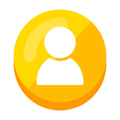 Yellow Contact Icon 10