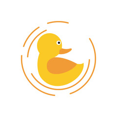 Duck logo vector