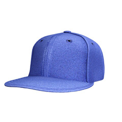 blue baseball cap isolated