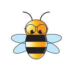 cute bee vector icon