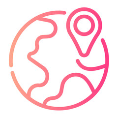 globe gradient icon