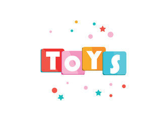 Fototapeta na wymiar Toys shop creative logo
