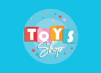Toys shop creative logo