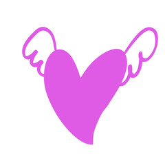 The draw heart png for valentine or love concept