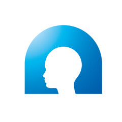 silhouette of a person in profile