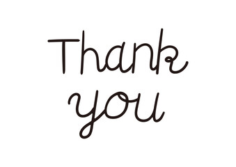 手書きのthank you メッセージ