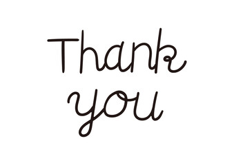 手書きのthank you メッセージ