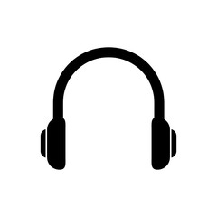 Fototapeta na wymiar Headphones Icon vector illustration on white background..eps