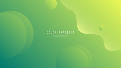 Modern Abstract Background Diagonal Wave Lines Fluid Liquid Motion and Green Yellow Gradient Color