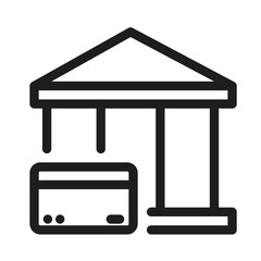 Bank credit card icon