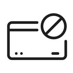 credit card delete lockout icon