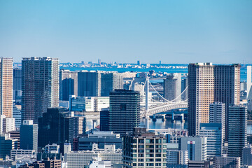 日本の首都東京都の都市風景