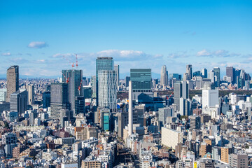 日本の首都東京都の都市風景