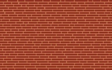 Fototapeta na wymiar Background Pattern, The Horizontal Red Brick Wall Background or Texture.