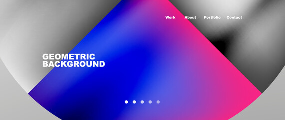 Overlapping circles abstract background template