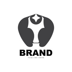Trophy Logo Design, Award Winner Championship Trophy Vector, Success Brand
