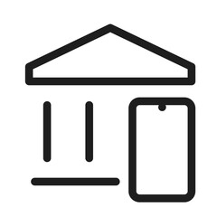 Mobile bank icon