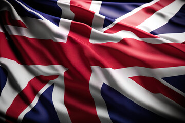 Realistic Great Britain flag. Generative AI