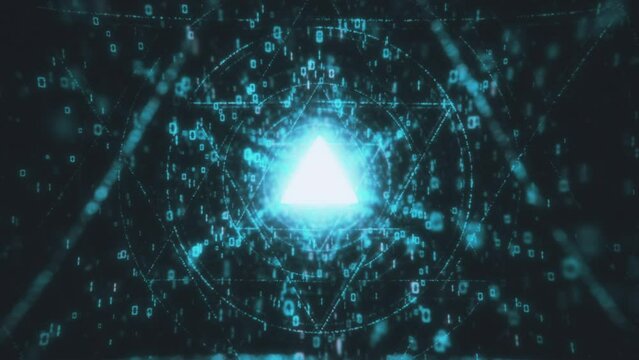 World of big data and AI with this stunning stock video featuring an infinity digital tunnel. Perfect for projects related to technology, the digital world, and data analytics, this footage will