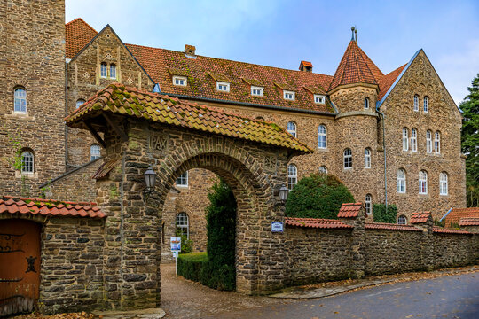 19th century Clervaux Abbey, a monastery of the Saint-Maurice and Saint-Maur Benedictines in Luxembourg