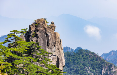 Natural scenery of Huangshan Scenic Area in Anhui Province