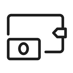 wallet Money cash banknote icon