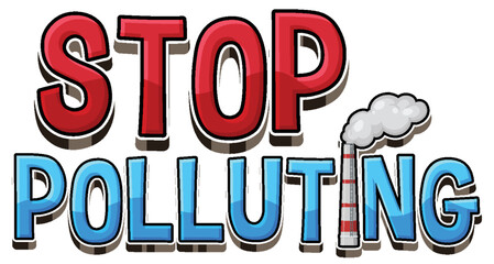 Stop polluting text for banner or poster design