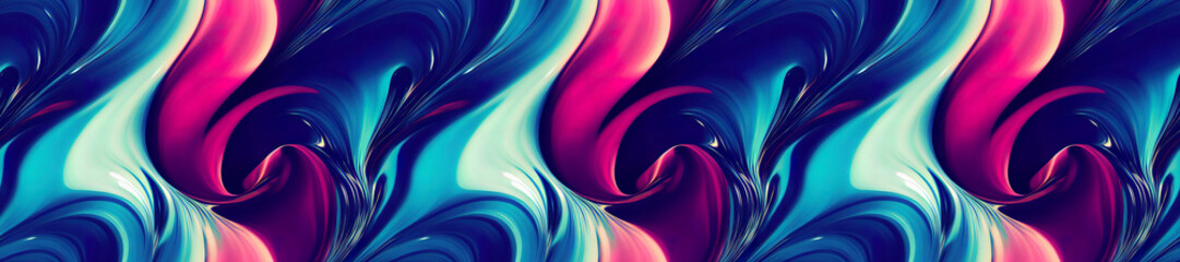 Panoramic vibrand liquid wavy. Futuristic Background.