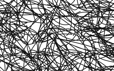 Abstract line black and white background