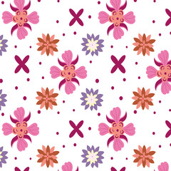 Fototapeta premium floral pattern design stylish and fashion modern pattern