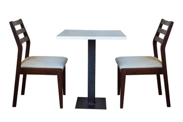 Fototapeta na wymiar Dining table and chairs