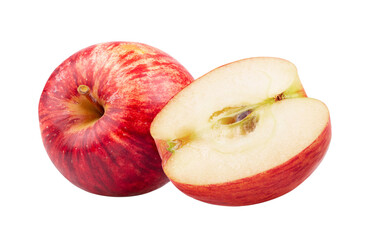 red apple on  transparent png