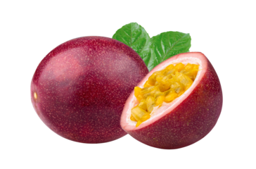 Passion fruit isolated on transparent png