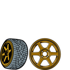 velg icon - wheel icon Vehicle Element Illustration, Vector Sign